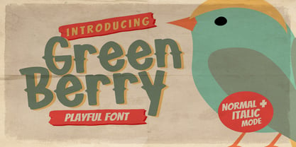 Green Berry Font Poster 1