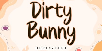 Dirty Bunny Font Poster 1