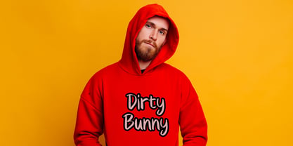 Dirty Bunny Font Poster 2