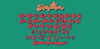 Raydhen Font Poster 2