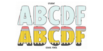 Back To School Font Poster 2