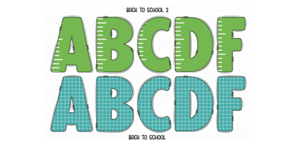 Back To School Font Poster 3