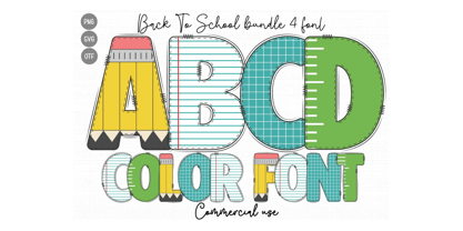 Back To School Font Poster 1