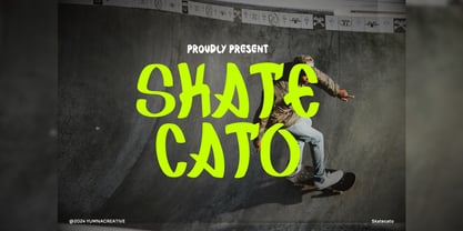 Skatecato Font Poster 1