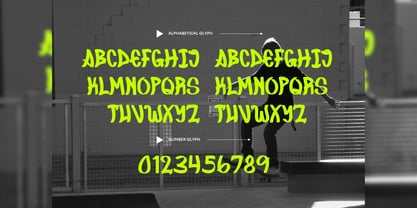 Skatecato Font Poster 2