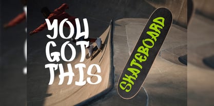 Skatecato Font Poster 8