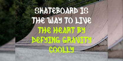 Skatecato Font Poster 9