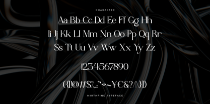 Mirthfind Font Poster 8