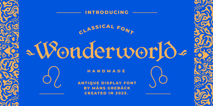 Wonderworld Font Poster 1
