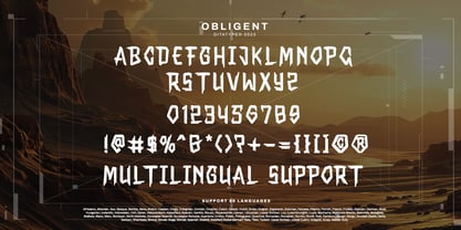 Obligent Font Poster 7