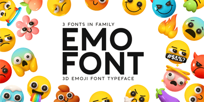 Emofont Font Poster 2