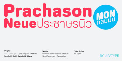 Prachason Neue Mon Font Poster 1