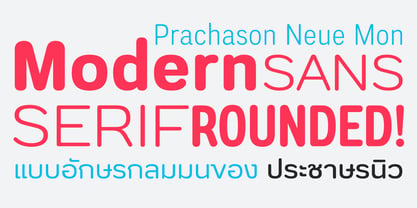 Prachason Neue Mon Font Poster 2