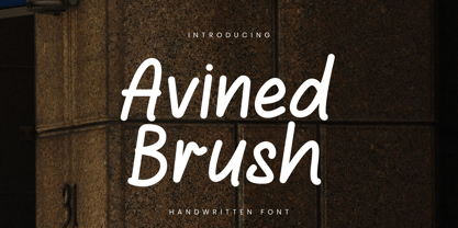 Avined Brush Font Poster 1