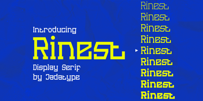 Rinest Typeface Fuente Póster 1