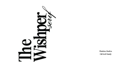 The Wishper Serif Font Poster 1