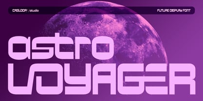 CAS Astro Voyager Font Poster 1