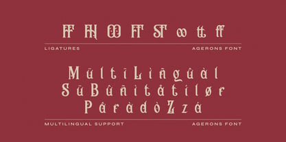 Agerons Font Poster 6