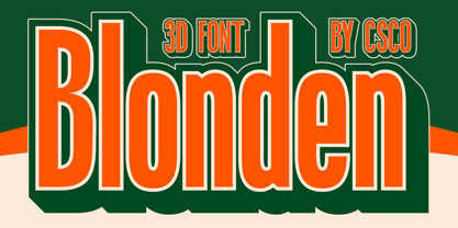 Blonden Font Poster 7