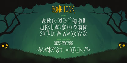 Bone Lock Font Poster 5