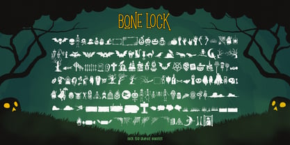 Bone Lock Font Poster 13