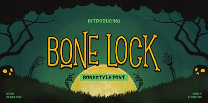 Bone Lock Font Poster 1