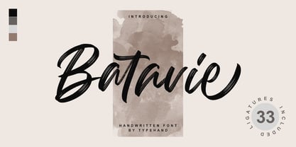 Batavie Font Poster 1