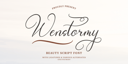 Wenstormy Font Poster 1