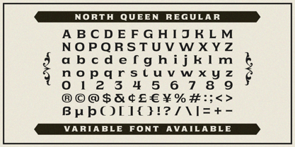 North Queen Font Poster 7
