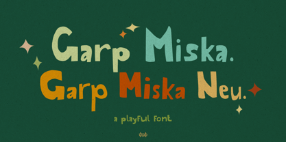 Garp Miska Font Poster 1