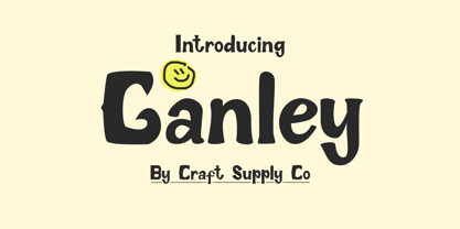 Ganley Font Poster 1