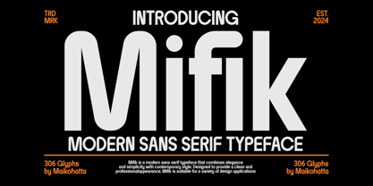 Mifik Font Poster 1