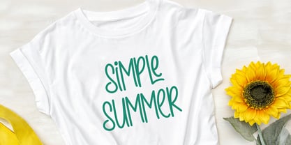 Simple Summer Font Poster 3