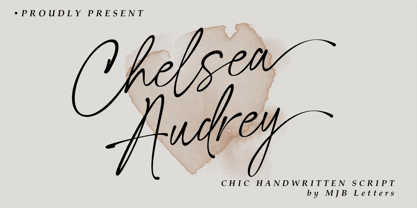 Chelsea Audrey Font Poster 1