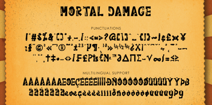 Mortal Damage Font Poster 9