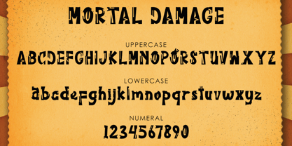 Mortal Damage Font Poster 8