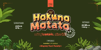 LT Hakuna Matata Font Poster 4
