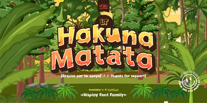 LT Hakuna Matata Font Poster 6