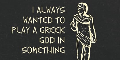 Greek Myth Font Poster 3
