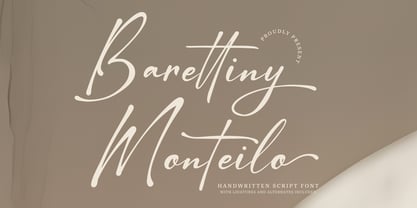 Barettiny Monteilo Font Poster 1