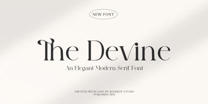 The Devine Font Poster 1
