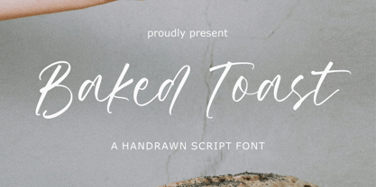 Baked Toast Font Poster 1