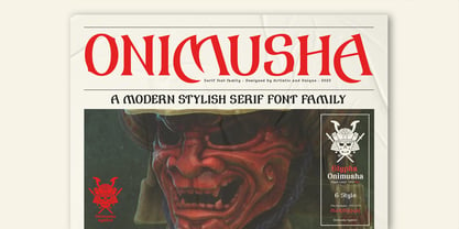 Onimusha Font Poster 3