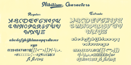 Nihilism Font Poster 8