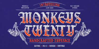 Monkeys Twenty Font Poster 1