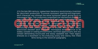 OV Ottograph Duospace Font Poster 5