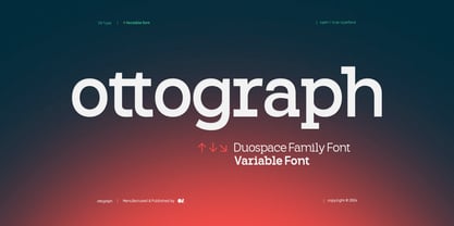 OV Ottograph Duospace Font Poster 1