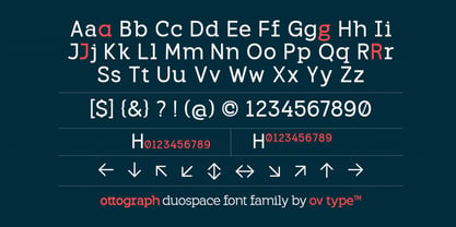 OV Ottograph Duospace Font Poster 7