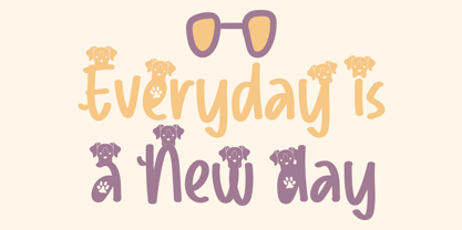 Hello The Dog Font Poster 4
