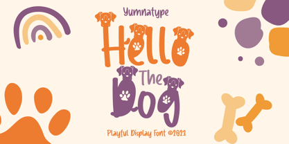 Hello The Dog Font Poster 1